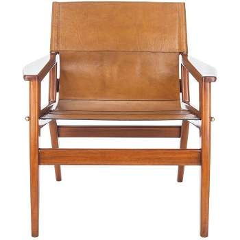 Culkin Leather Sling Chair  - Safavieh