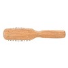 Bass Brushes - Men's Hair Brush Style & Detangle Professional Grade Nylon Pin Genuine Natural Wood Handle 6 Row Cushion Style Oak Wood - 2 of 4