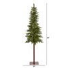 7ft Nearly Natural Pre-Lit LED Slim Alaskan Alpine Artificial Christmas Tree Clear Lights - 2 of 4