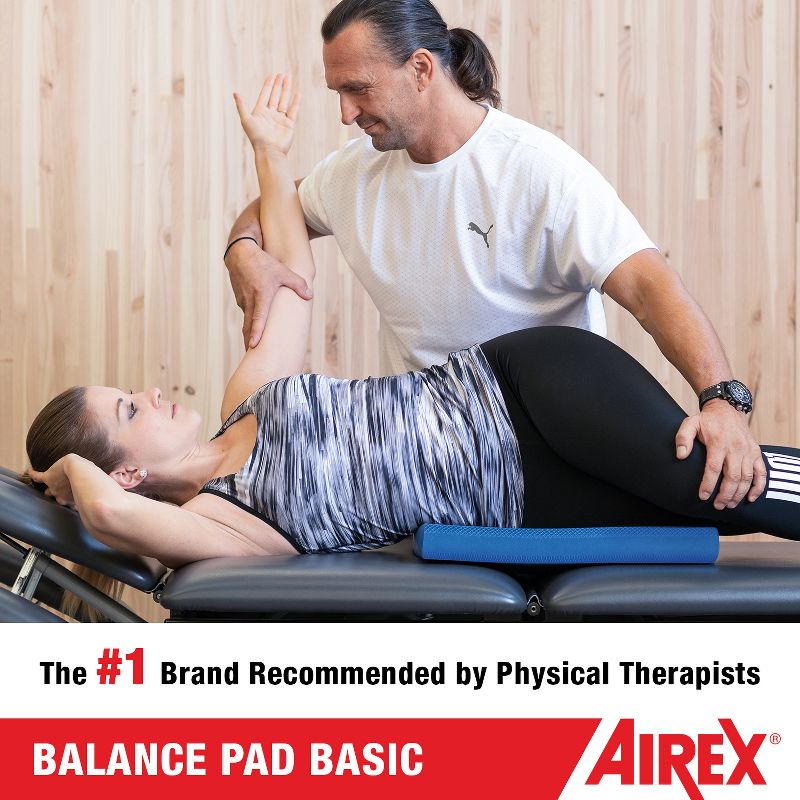AIREX Balance Pad Basic – Stability Trainer for Balance, Stretching, Physical Therapy, Exercise Non-Slip Closed Cell Foam Premium Balance Pad, Blue, 3 of 7
