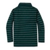 Hope & Henry Boys' Organic Long Sleeve Jersey Knit Polo Shirt , Green London Stripe, XX-Small - 4 of 4