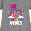 - Trolls - Rainbow Vibes Poppy Graphic Short Sleeve Fleece Dress - 2 of 4