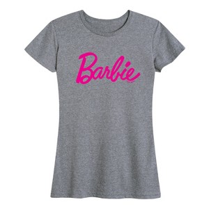 Women's - Barbie - Classic Pink Logo Short Sleeve Graphic T-Shirt - 1 of 4