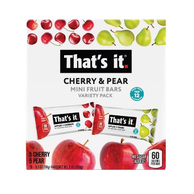 That's it. Cherry and Pear Mini Snack Bars Variety Pack - 7oz/10ct