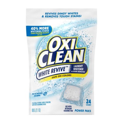 OxiClean White Revive Laundry Whitener + Stain Remover Power Paks - 24ct/21.1oz