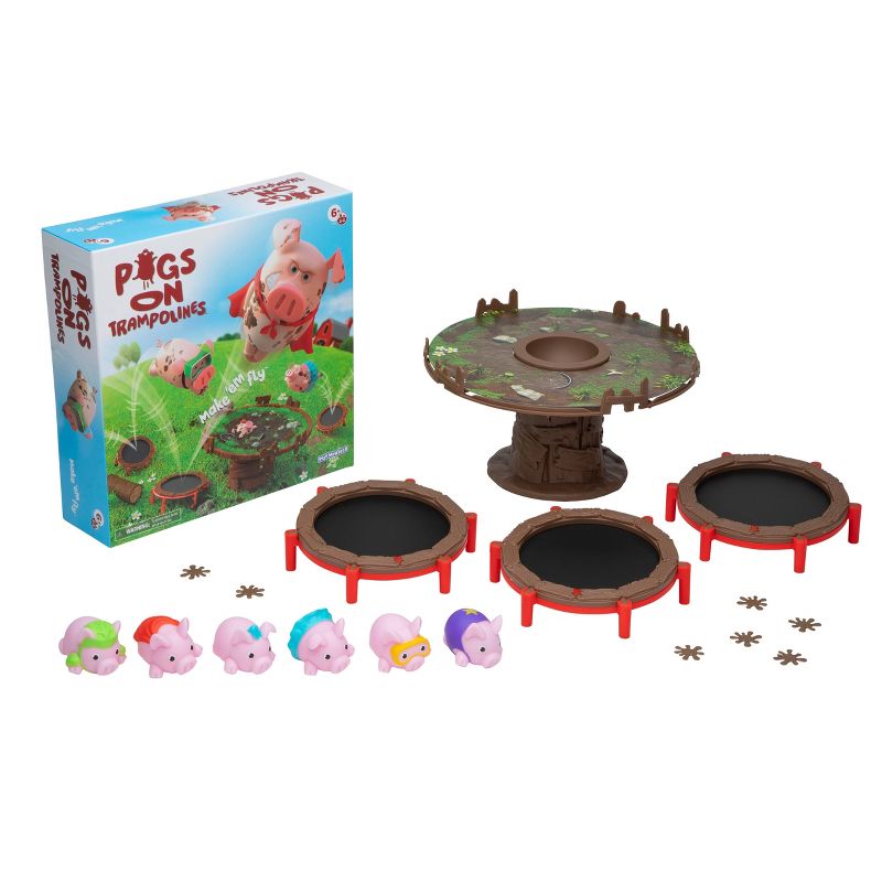 PlayMonster Pigs on Trampolines Board Game, 4 of 14