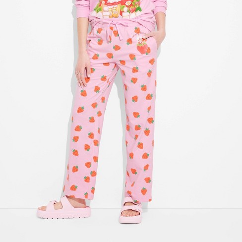 Girls' Strawberry Leggings - Cat & Jack™ Pink L