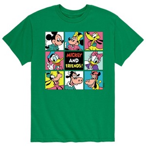 Men's - Disney - Mickey and Friends Grid Short Sleeve Graphic T-Shirt - 1 of 4