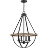 Quoizel Lighting Bartlett 4 - Light Pendant in  Earth Black - 2 of 3
