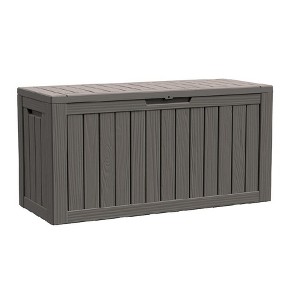Dolonm 80 Gallon Deck Box, Outdoor Storage Box, polypropylene resin,Waterproof Resin Storage Bin with Lockable Lid - 1 of 1