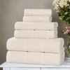 Smart Twist Viscose Cotton Blend Medium Weight Solid Ribbed Towel Set by Blue Nile Mills - 2 of 4