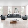 3 Pieces Sofa Set with Soft Cushions and Pillows, Warm Cozy Design, Flexible Sofa Combinations, and Foam Cushions - 3 of 4