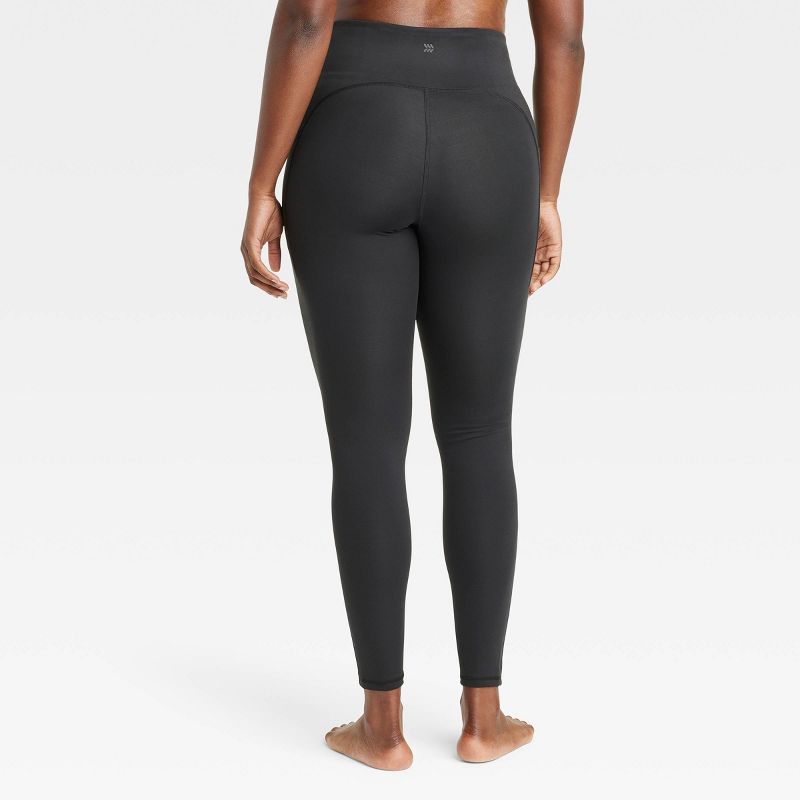 Women's Brushed Sculpt Curvy High-Rise Pocketed Leggings - All In Motion™, 3 of 7