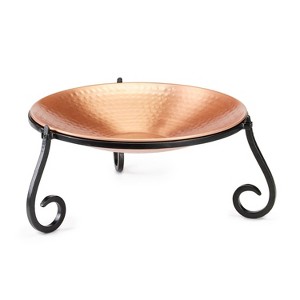 Good Directions 6" Freestanding Bird Bath with Ground Stand - Copper - 1 of 4
