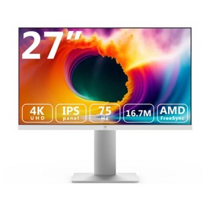 Z-EDGE U27I4K 27" 4K IPS Monitor, Ultra HD(3840x2160) 16.7 Million Colors, HDMIx2+DPx2, Adjustable Stand, 90 Degree Rotation - 1 of 4