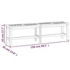 vidaXL Patio Bench, 59.1" Solid Wood Acacia - 3 of 4