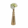 Decorative Vase - Metal Aluminum Sculptural Neck Design - Gold Metallic Finish - Modern Accent for Home Office Bedroom Living Room Décor - 3 of 4