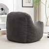 CAVINAS Teddy Fabric Comfy Foam Bean Bag Chair with Armrest,Soft Bean Bag Couch,Accent Chairs for Living Room - 3 of 4