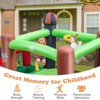 Tangkula Inflatable Bounce House with 735W Blower 6-in-1 Bouncer Castle w/ Double Slides Jump Area Ocean Balls Basketball Rim for Kids Aged 3+ - 3 of 4