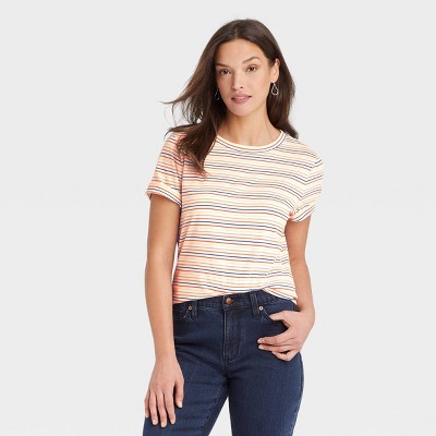 Women's Short Sleeve T-Shirt - Universal Thread™ Striped