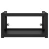 vidaXL Wall-mounted Bathroom Washbasin Frame Wash Stand Furniture Black Iron - Black 15.7" x 15" x 12.2" - 3 of 4