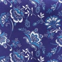 navy porcelain floral
