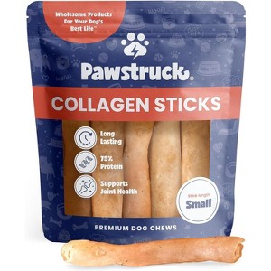 Pawstruck Natural Beef Collagen Sticks for Dogs - Healthy Long Lasting Alternative to Traditional Rawhide w/ Chondroitin & Glucosamine - 1 of 4