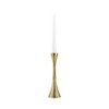 Sagebrook Home 10"Hx3" Diameter, Metal Taper Candle Holder, Brass Finish, Decorative Candle Holder for Table Centerpieces and Home Decor for Your - 2 of 4