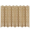 MAYEERTY 127¡Á67 in Wood Room Divider Folding Privacy Screen Freestanding Partition for Indoor, 8-Panels, Brown - 2 of 4