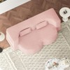 PAGED Modern Floor Sofa with 2 Pillows, Foam-Filled Sleeper Sofa Bed with Teddy Fabric for Living Room, Apartment, No Assembly Required - 4 of 4