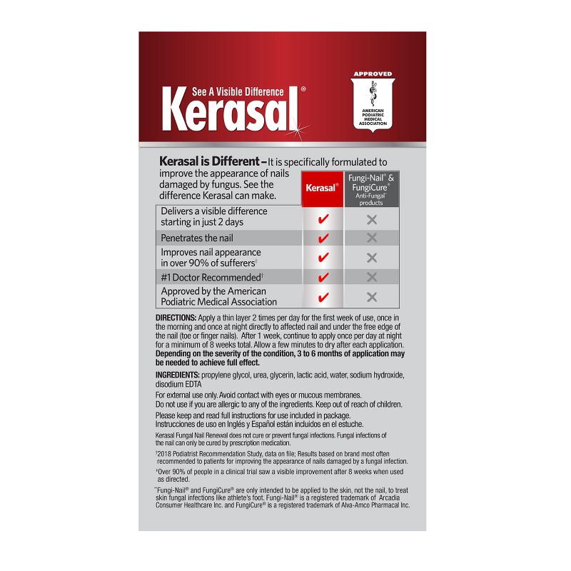 Kerasal Fungal Nail Renewal Treatment - 0.33oz, 4 of 8