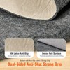 VEVOR Slip-Resistant Rug Pad, Protective Cushioning Carpet Pad, 2'x8' (7.87' Actual) - 1/4"Thick - Dual Surface - Polyester Felt + Latex, Grey - 4 of 4