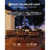 10FT Patio Umbrella with light, 8 Ribs Outdoor Tilt Market Table Umbrella, for Pool, Deck, Backyard, Balcony,grey - 2 of 4