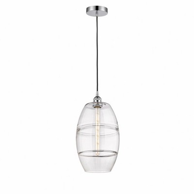 Vaz - 1 Light Cord Hung Mini Pendant In Industrial Style-18.5 Inches Tall and 10 Inches Wide