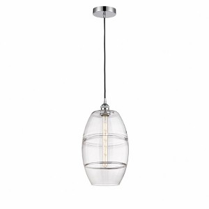 Vaz - 1 Light Cord Hung Mini Pendant In Industrial Style-18.5 Inches Tall and 10 Inches Wide - 1 of 1