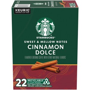 Starbucks Keurig Cinnamon Dolce Cinnamon Light Roast Coffee Pods - 22 K-Cups - 1 of 4