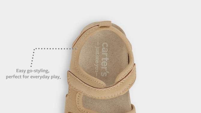 Carter&#39;s Just One You&#174; Toddler First Walker Cork Sandals - Beige, 2 of 6, play video