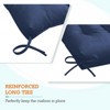 EAGLE PEAK Tufted Outdoor/Indoor High Back Patio Chair Cushions, Set of 2, 46'' x 22'' - 4 of 4