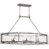 Quoizel Lighting Fortress 6 - Light Island Pendant Light in  Mottled Silver - 4 of 4