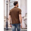 COOFANDY Mens Knit Button Down Short Sleeve Button Up Shirt Summer Casual Beach Tops - 4 of 4