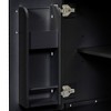 NicBex Bathroom Vanity with Ceramic Sink, 2 Spacious Cabinet Doors with 2 Double-tier Shelves and Adjustable Shelf, 1 Flip Drawer for Bathroom, Black - 4 of 4