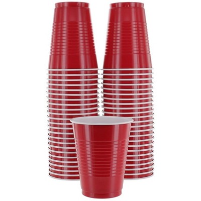 Hefty Party On Disposable Plastic Cups, Red, 18 Ounce, 50 Count 