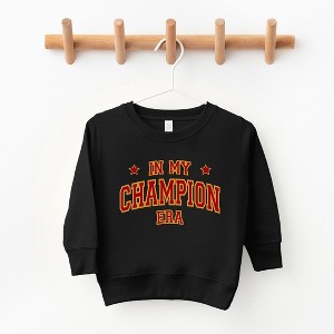 The Juniper Shop Maroon In My Champion Era Toddler Graphic Sweatshirt - 1 of 2