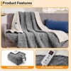 Heated Blanket Electric Throw, Soft Tufted Fasting Heating Blanket, Machine Washable Heated Throw Blanket, 10 Heating Levels, 10 Time Settings - 2 of 4