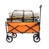 DSVIMOY Collapsible Foldable Wagon Cart, Wagon Grocery Cart for Camping Shopping Sports, Orange, 35.04"*21.65"*38.98" - 4 of 4