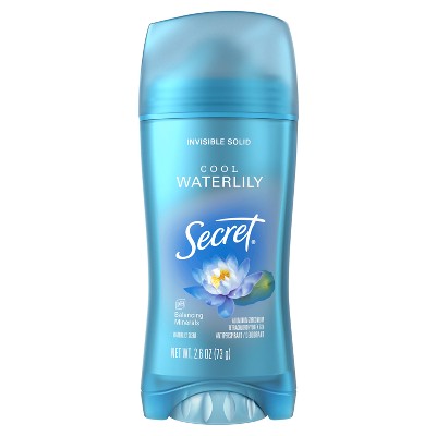Secret Invisible Solid Antiperspirant & Deodorant - Waterlily Scent - 2.6oz