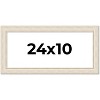 PosterPalooza | Panoramic Weathered White Picture Frame - UV Acrylic, Foam Board Backing, Hanging Hardware - 2 of 4