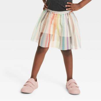 Toddler Rainbow Tutu Skirt - Striped