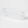 3qt Shallow Slim Bin White - Brightroom™ - 4 of 4