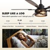 Siljoy 52-in Rustic Cage Ceiling Fan with Walnut or Black Color Blades Ceiling Fan With Light - Remote Included ( 5-Blade ) - 4 of 4